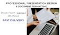 design presentations and format word documents professionally