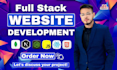 build full stack website development as backend, front end developer