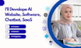 develop ai website, ai chatbot, ai mobile app, saas app and custom ai software