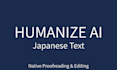 professionally proofread and humanize ai translated japanese