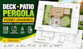 create deck patio pergola adu permit drawings, site plan and autocad blueprint