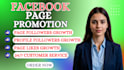 do promotion for facebook page following organically