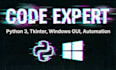 develop custom python scripts and windows desktop apps