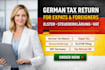 help expats foreigners file german tax return steuererklarung claim refund