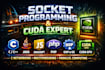 code socket, c, cpp, java, js, oop,os, php and cuda