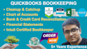 do bookkeeping, cleanup, catchup, reconciliation in quickbooks