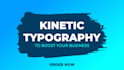 create minimalist kinetic typography and text animation video