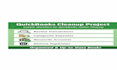 cleanup and organize your quickbooks acocunt