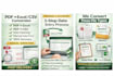 convert PDF to excel or CSV with accurate data cleaning
