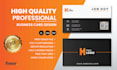 design professional business card and digital card