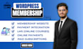 build wordpress membership website