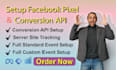 facebook pixel conversion API setup capi, server site tracking, GTM
