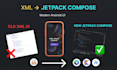 convert android XML UI to jetpack compose