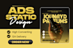 create high converting static meta ads creative in 12 hours