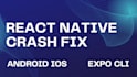 fix react native crash and red screen errors