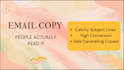 do email copywriting to write engaging content