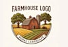 do modern high quality farmhouse logo