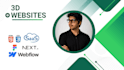 build 3d interactive website with smart chatbot