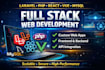 develop full stack web application using laravel, PHP, react, vue js and mysql