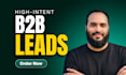 find high intent b2b decision maker leads for sales outreach