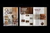 design a modern magazine cover and page layout