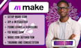 set up make com automation clay com and facebook lead routing system