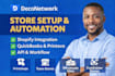 deconetwork store setup shopify xero integration API and ecommerce automation ai