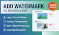 add watermark on image or pdf an hour
