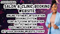design salon website clinic website booking website spa website