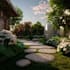 design landscape, terrace, backyard, pool, and patio