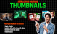 create trending professional youtube thumbnail design in 4 hours