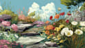 design realistic landscape illustration for you