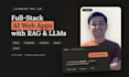 build full stack ai integrated nextjs app with postgresql and rag