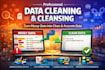 clean, format, organize messy excel or CSV data cleaning and data cleansing