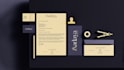 create modern business card, letterhead and envelope design