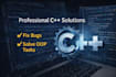develop c plus plus programs and fix c plus plus code bugs