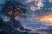digitally paint fantasy landscape