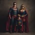 make a family superhero portraits for you