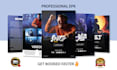 design professional epk, media kit, press kit, one sheet with clickable links
