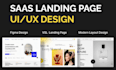 figma website design saas modern UI UX
