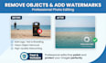 remove object or add watermark, logo, text, and photo editing