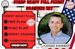 do michigan,ohio,tx,ny,ca full permit set,mep plan,hvac plan,foundation plan
