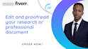 edit and proofread your research or professional document