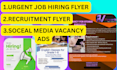 create social media posts and recruitment flyer