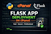 deploy your python flask app on cpanel
