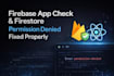fix firebase permission denied and app check in react native