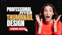 design a professional fiver gig image thumbnail