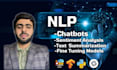 build nlp models, chatbots, and text analysis systems using python
