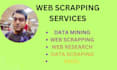 do data extraction, web scraping, data mining, contacts data manually