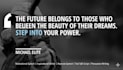 write powerpoint motivational qoute, empowering tips